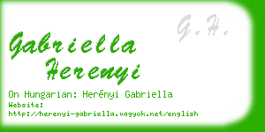 gabriella herenyi business card